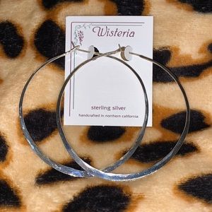 Wisteria Large Sterling Silver Hoops